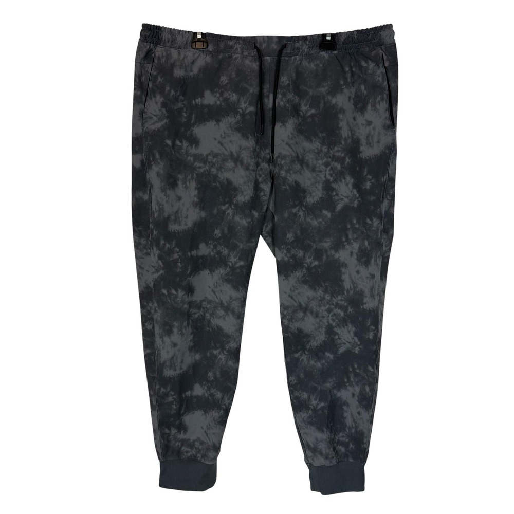 Abercrombie & Fitch Pants Mens 2XL Gray Tie Dye Jogger Stretch Zip Pocket